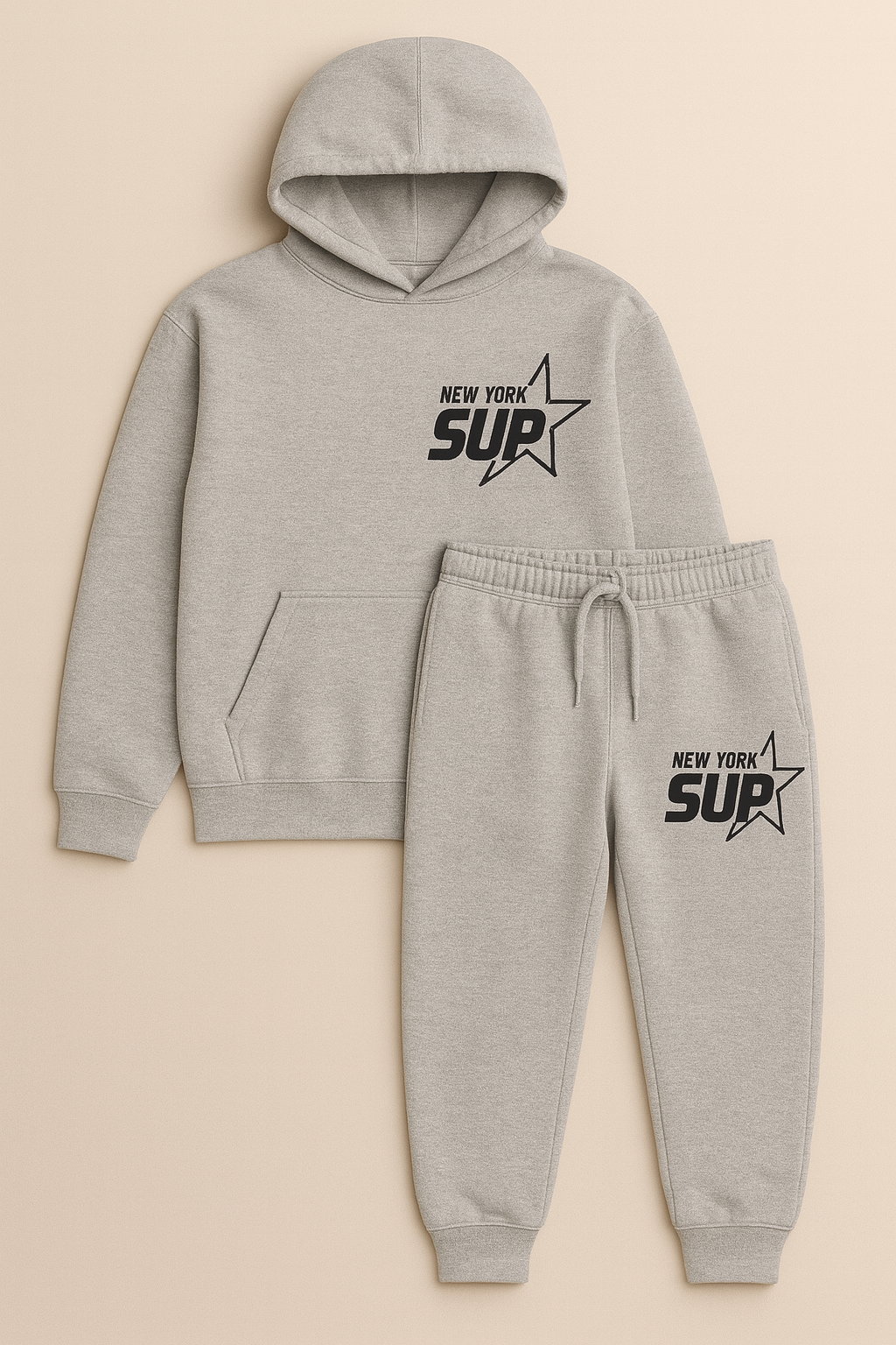 SUP SWEAT SUIT HEATHER GREY