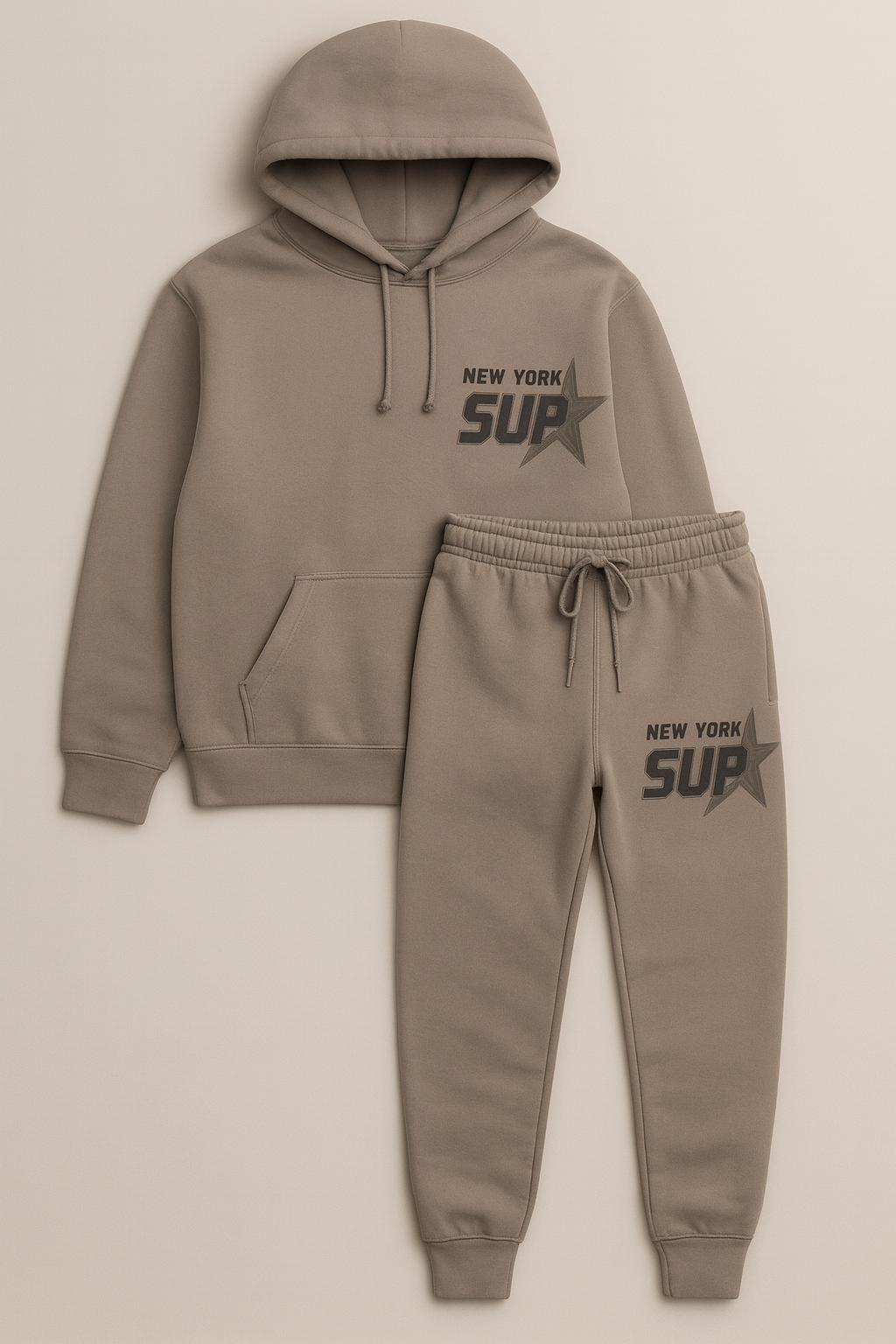 SUP SWEAT SUIT TAUPE