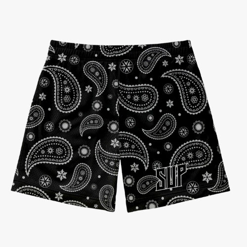 Black White Paisley