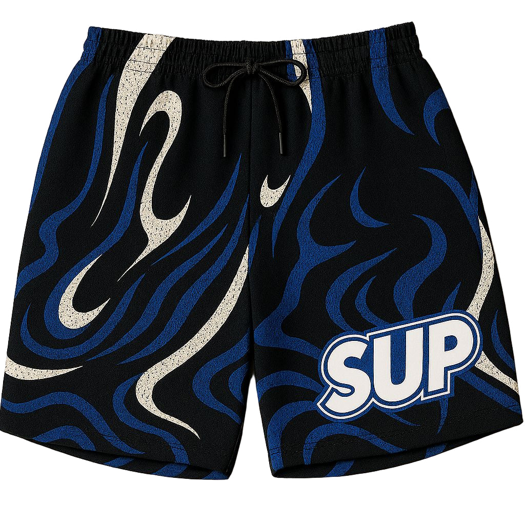 Black Blue Swirl