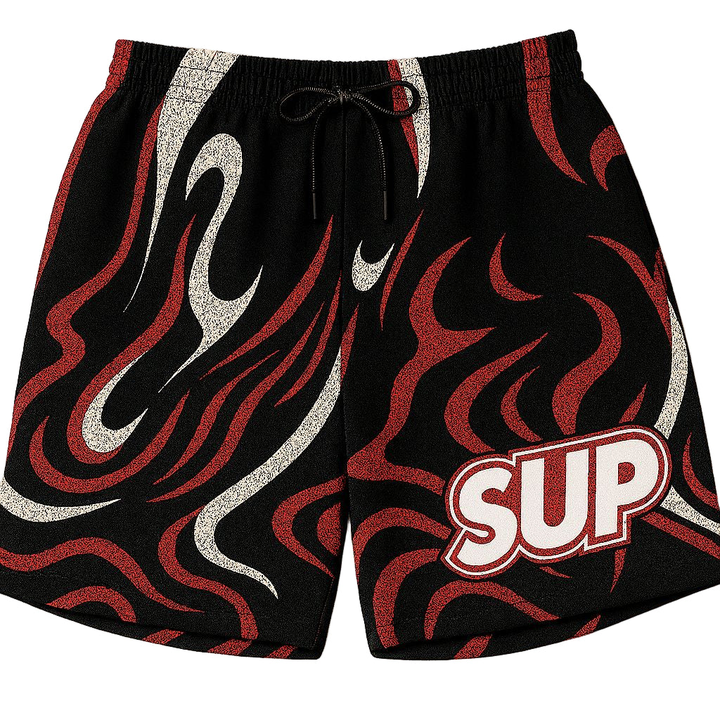 Red Black Swirl