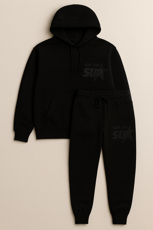 SUP SWEAT SUIT BLACK ON BLACK