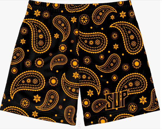 Orange Paisley