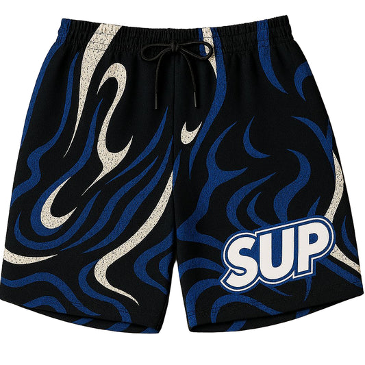 Black Blue Swirl