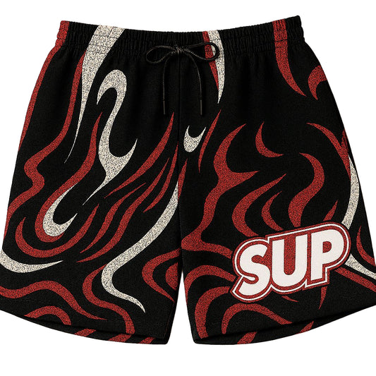 Red Black Swirl
