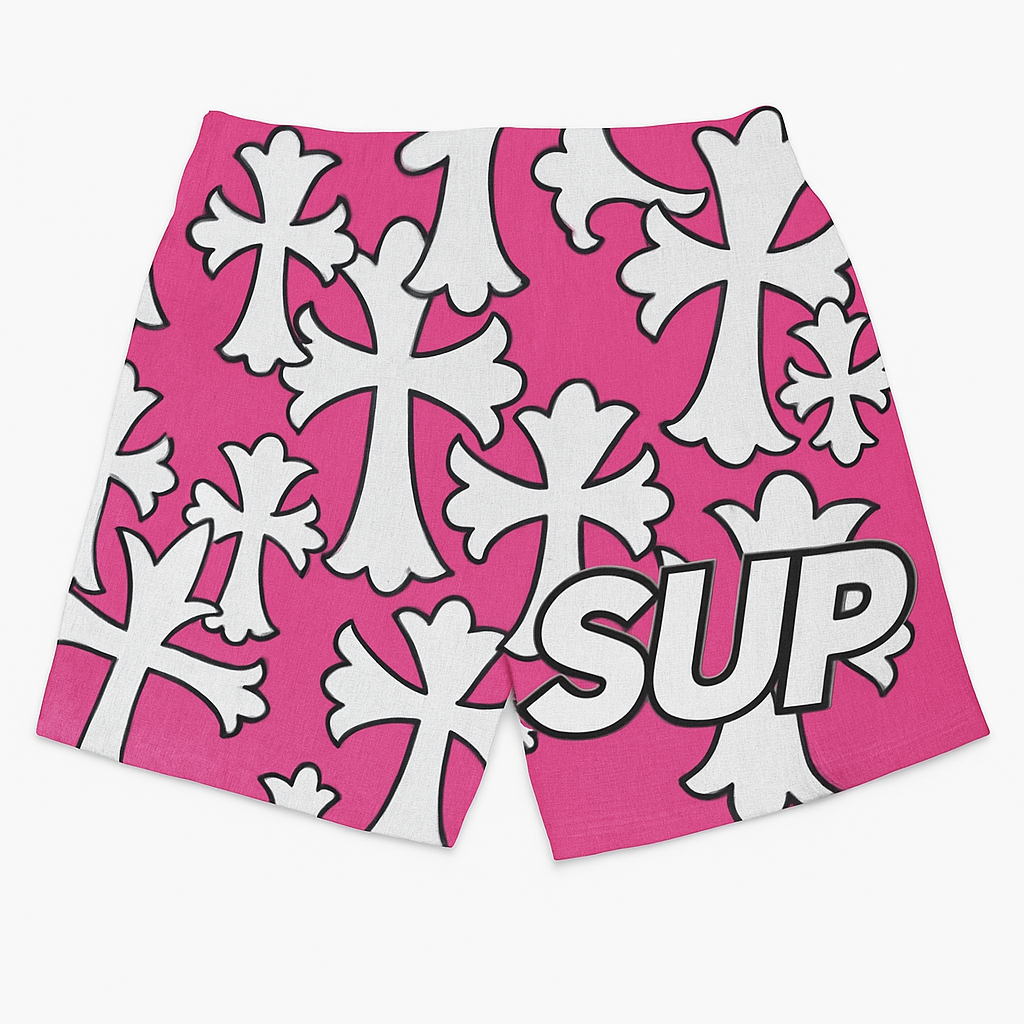 Crosses Pink and White